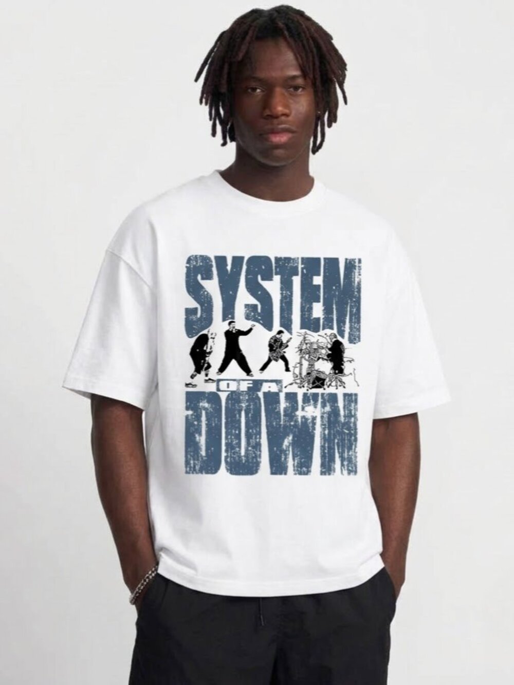 System of a Down Graphic Tee, Rock Band Vintage Style T-Shirt